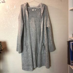 Long Hooded Cardigan
